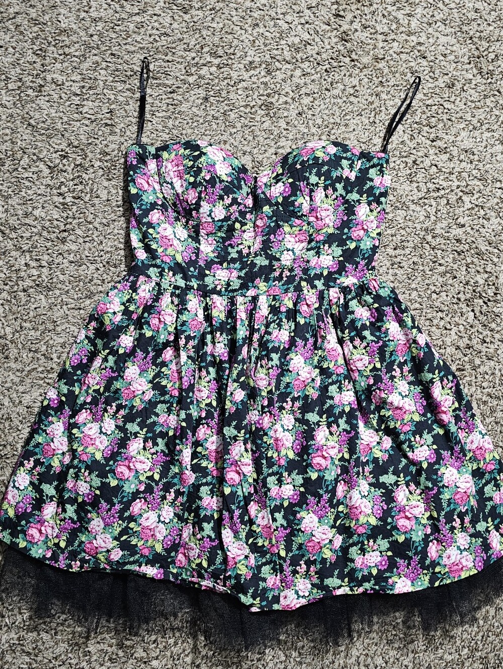 Sans Souci Babydoll Dress With Fringe